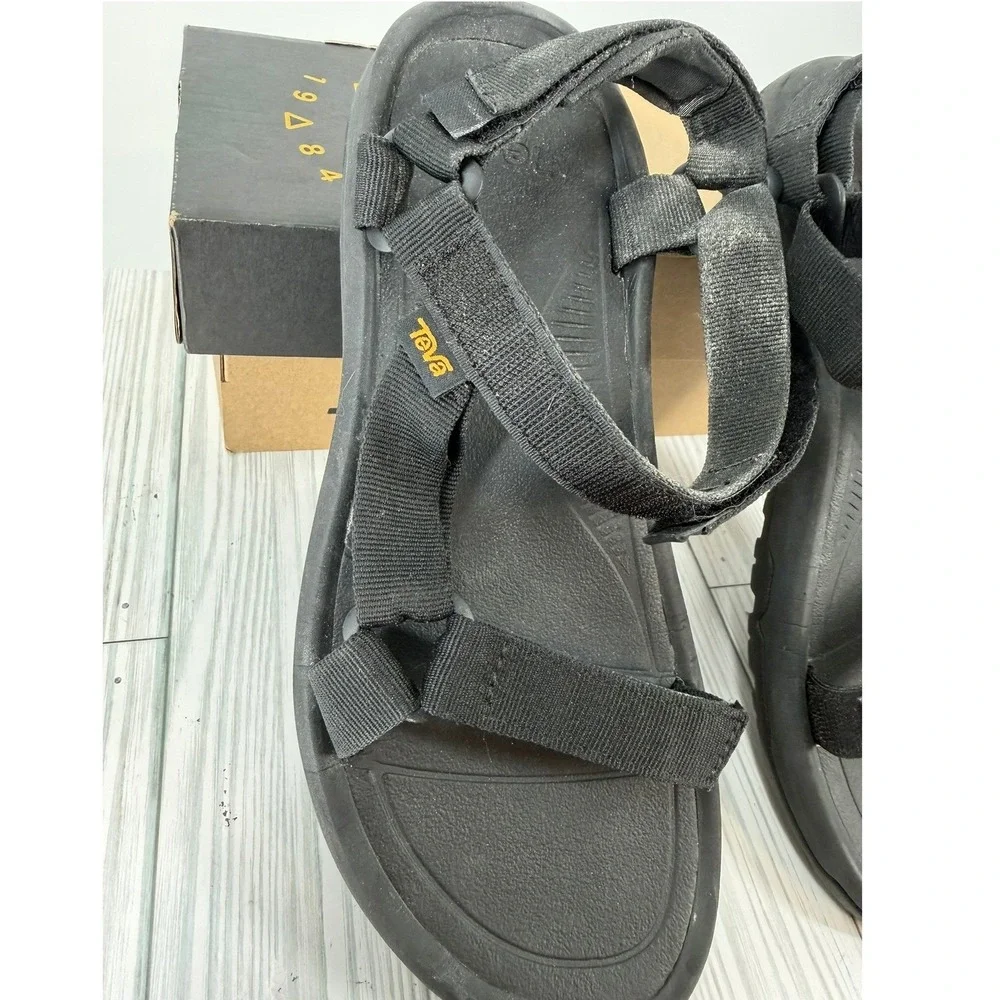Teva Hurricane XLT2 Mens 9 Black Outdoor Hiking Sport Sandals 1019235 Women's 11